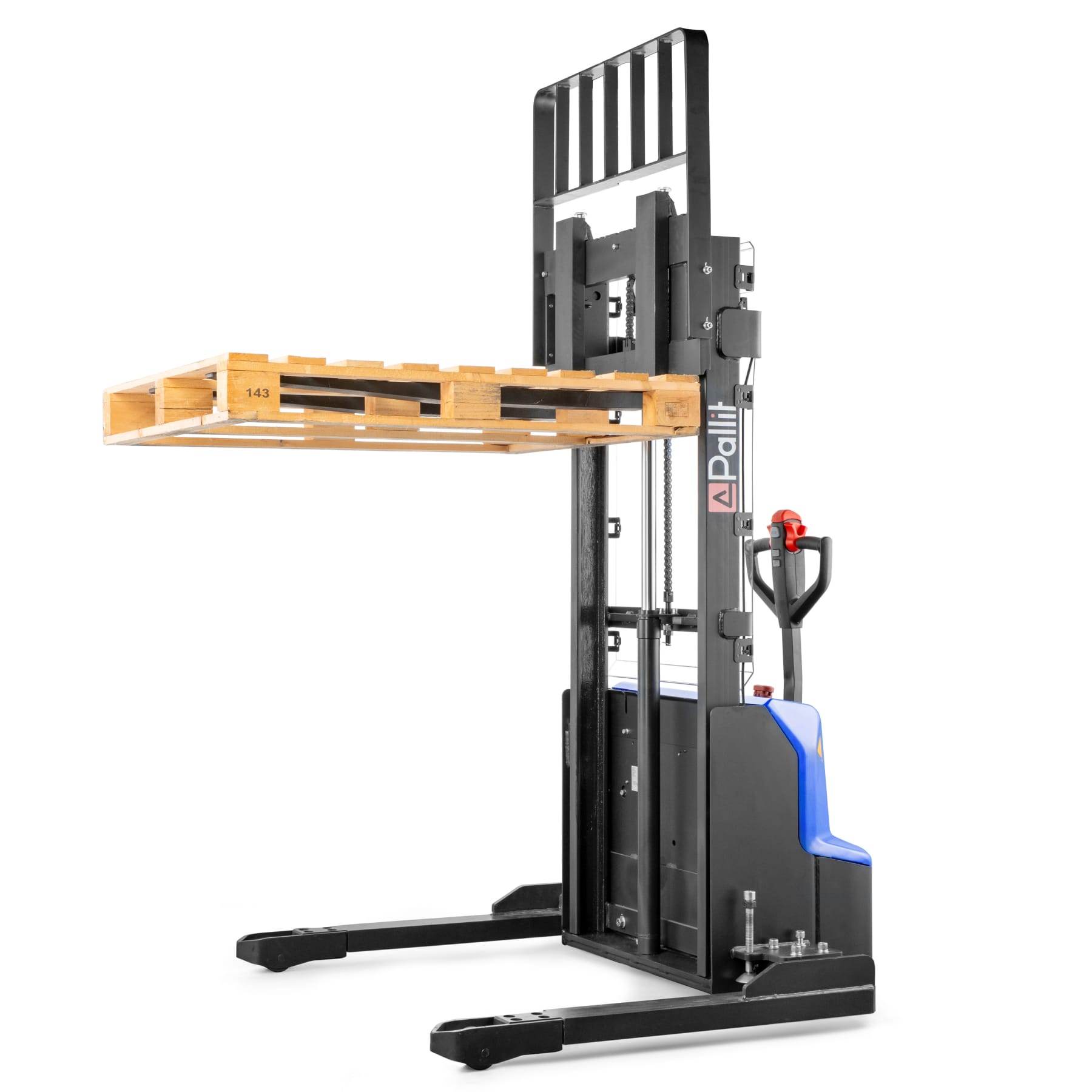 Wide-gauge electric pallet stacker BROAD