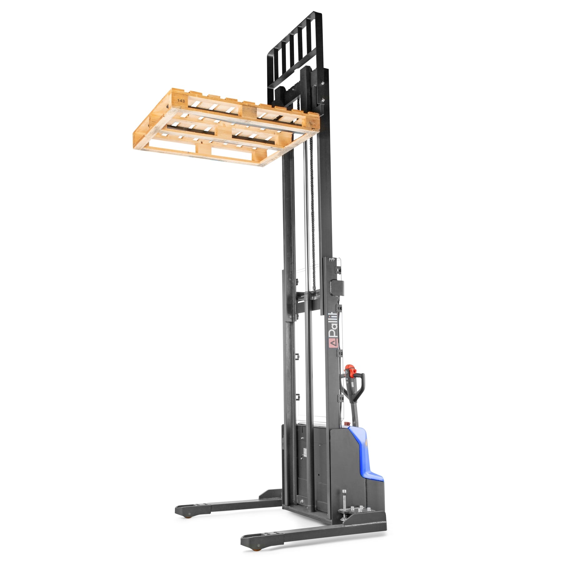 Wide-gauge electric pallet stacker BROAD