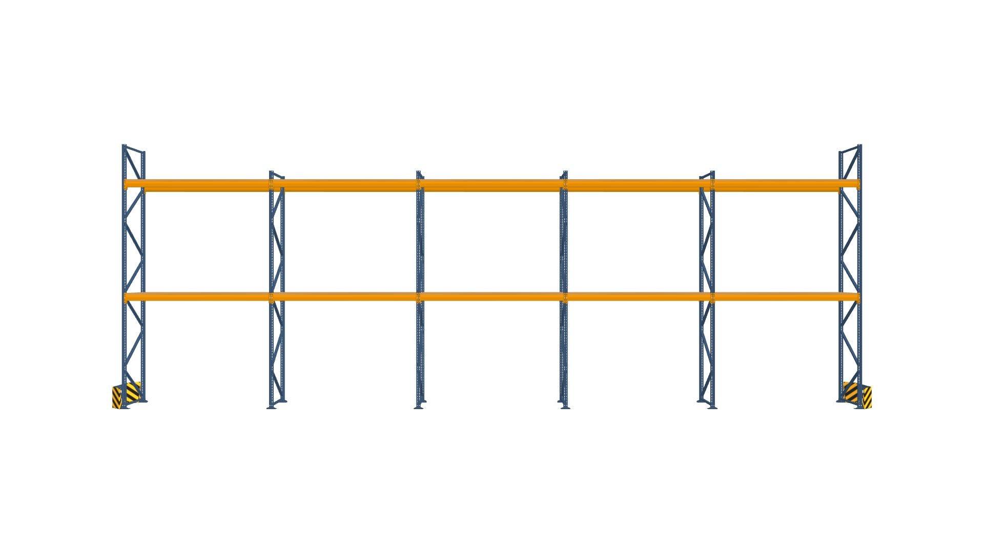 Konfiguration vom 12.11.2024 - 14.48 m x 4.50 m für 45 Paletten mit 1000 kg