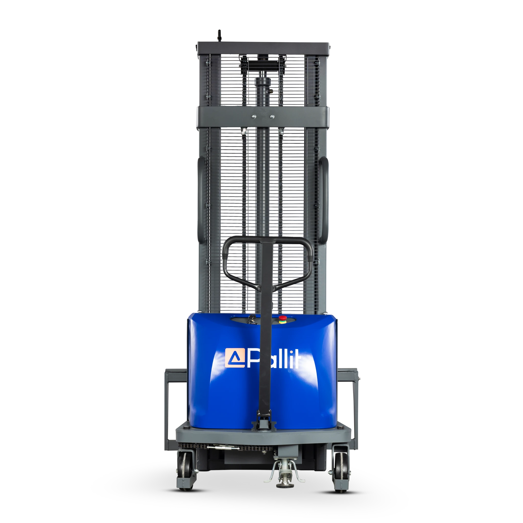 Halbelektrischer Hochhubwagen FLEX-E mit verstellbaren Gabeln
