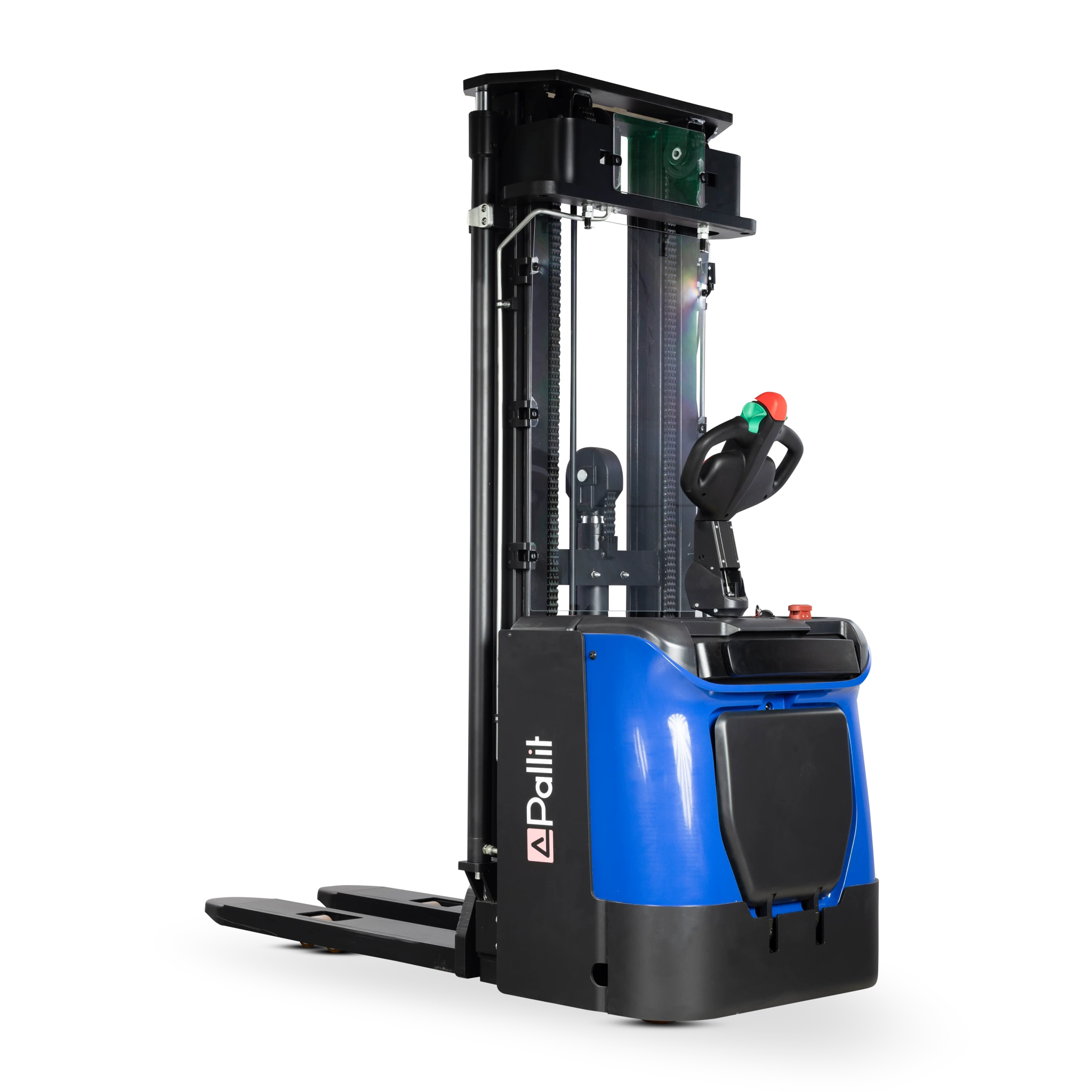 Electric Ride-Along Pallet Stacker SPRINT with driver's platform