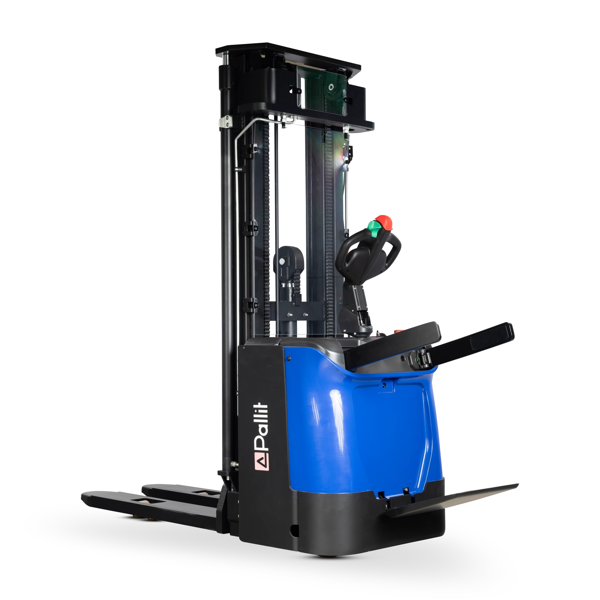 Electric Ride-Along Pallet Stacker SPRINT with driver's platform