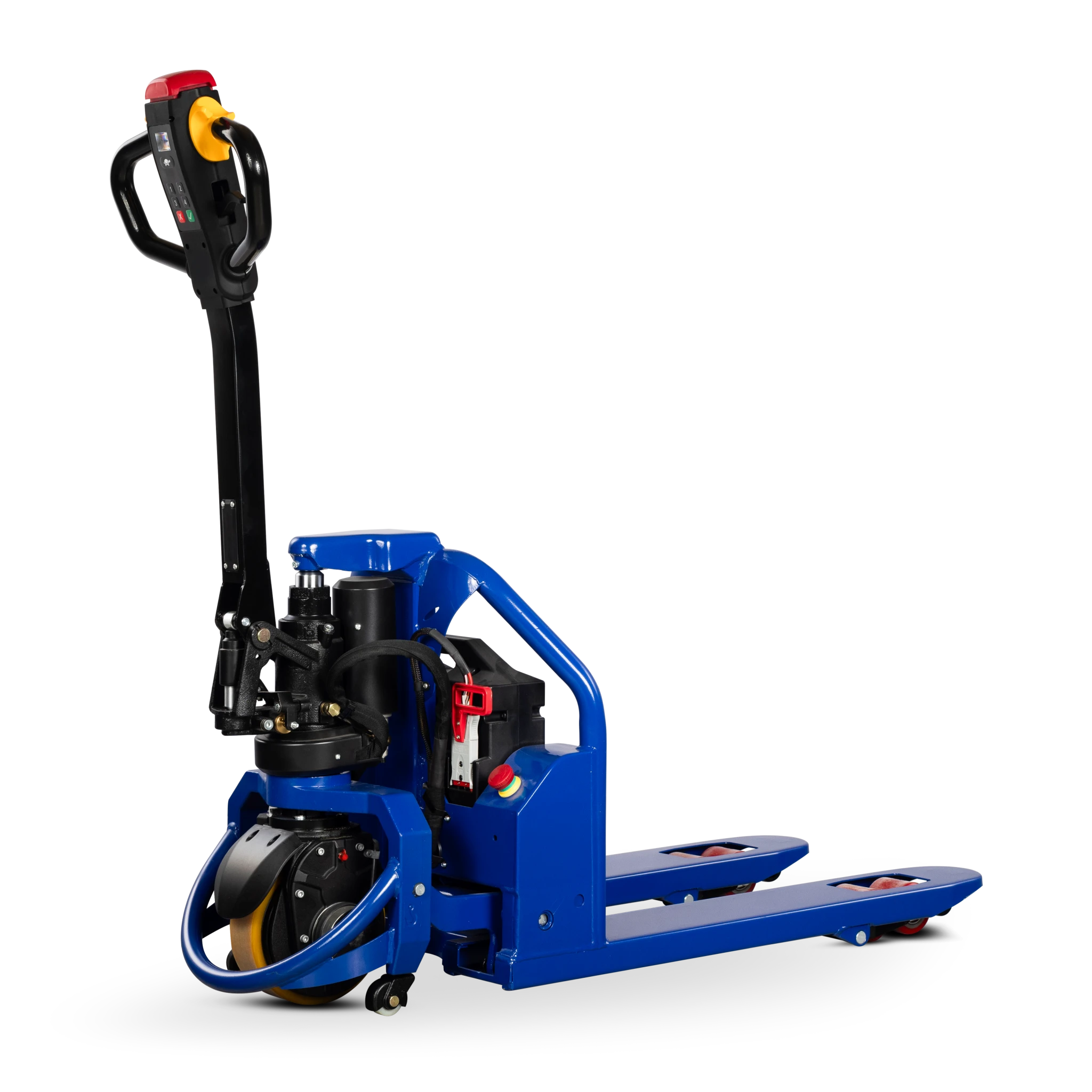 Kurzer Elektrohubwagen FLEXIBLE-M mit 800 mm Gabeln