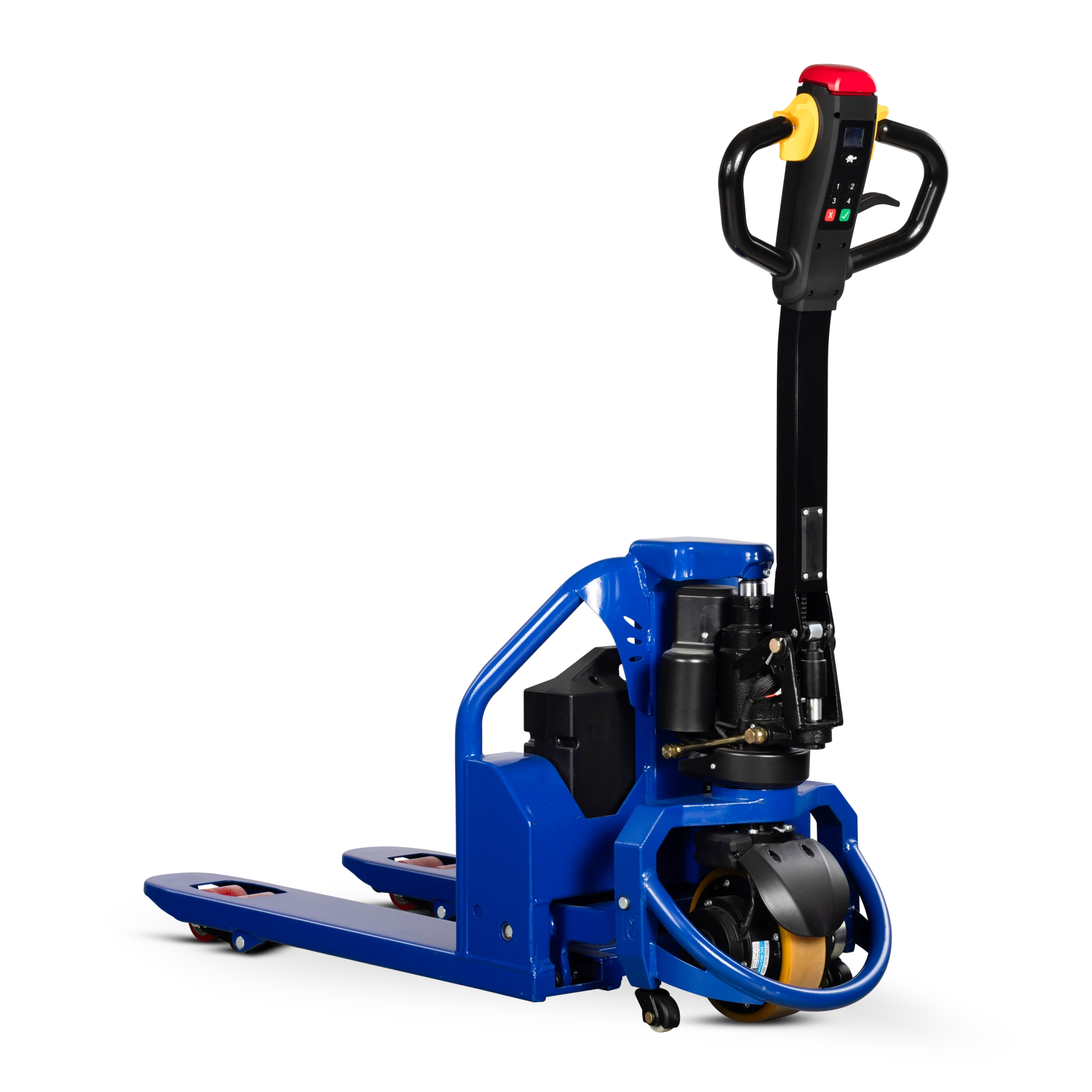 Kurzer Elektrohubwagen FLEXIBLE-M mit 800 mm Gabeln