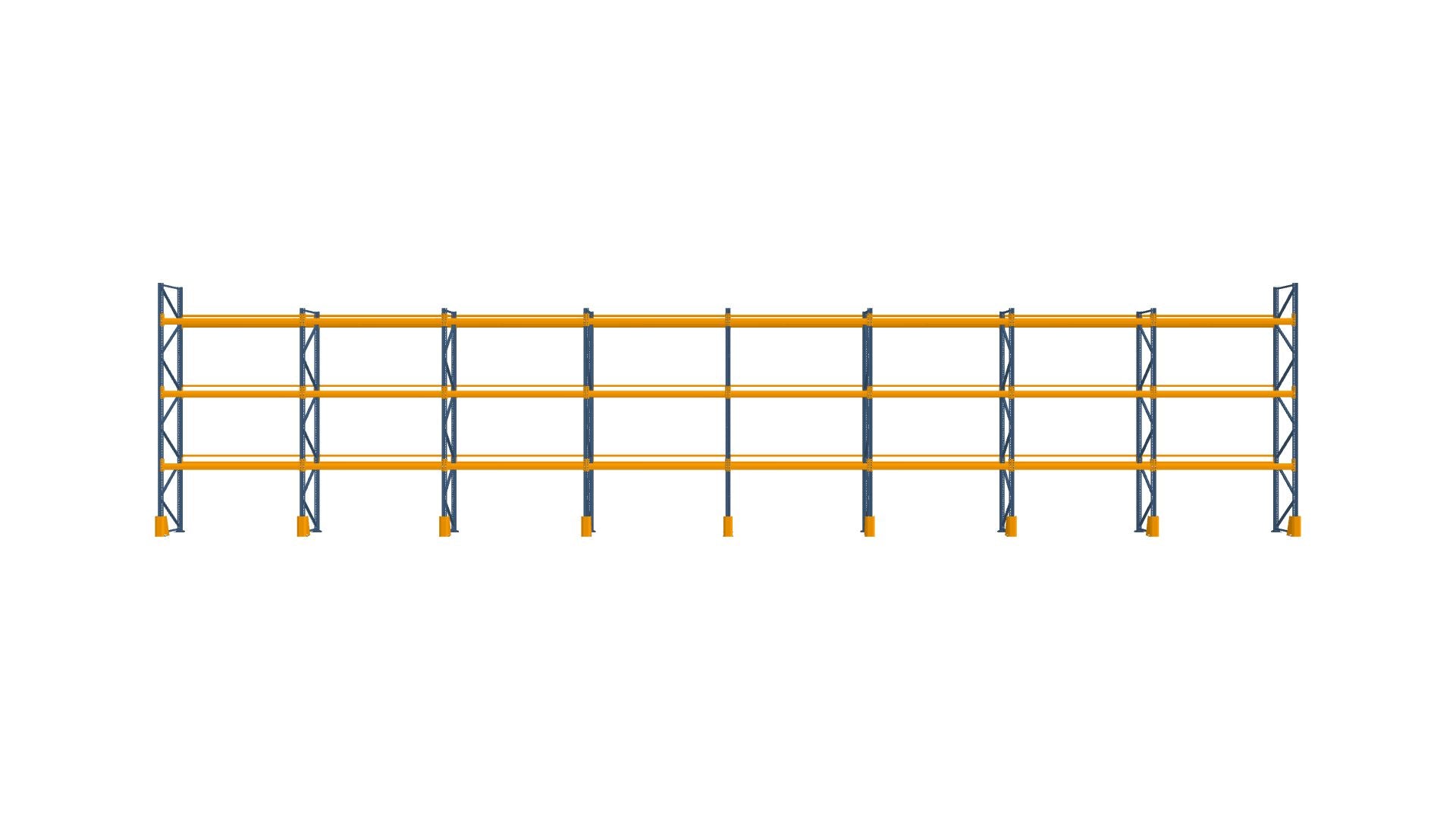 Konfiguration vom 22.09.2025 - 22.60 m x 4.50 m für 96 Paletten mit 1300 kg