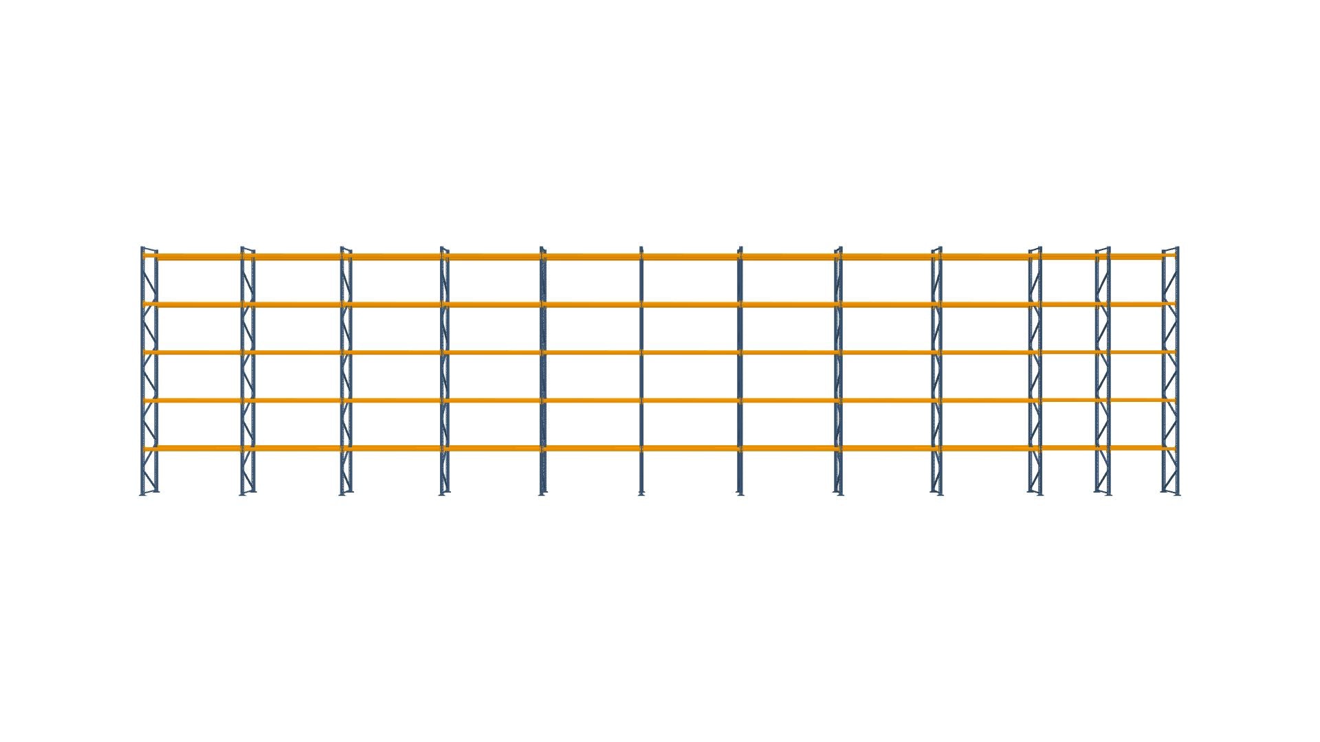 Configuration from 30.01.2025 - 29.25 mx 7.00 m for 186 pallets with 1000 kg